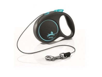 Vodítko FLEXI Black Design M lanko 5m/20kg (Vodítko FLEXI Black Design M lanko 5m/20kg modrá NEW -)