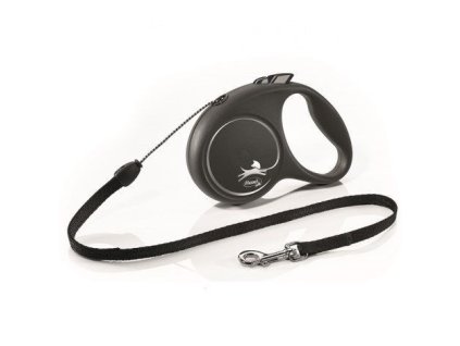 Vodítko FLEXI Black Design S lanko 5m/12kg (Vodítko FLEXI Black Design S lanko 5m/12kg modrá NEW -)
