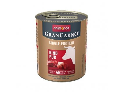 91209 grancarno single protein 800 g ciste hovezi konzerva pro psy