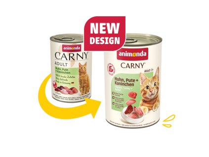 ANIMONDA konzerva CARNY Adult - kuře, krůta+králík 400g
