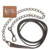 billy royal leather lead 34 190cm with chrome chain 24 61cm 1 HCsAHsO
