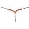 cashel 225 inch breastcollar with antique leaf tooling 0