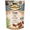 70563 carnilove dog semi moist snack trout dill 200g
