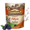 83640 carnilove dog pouch pate ostrich blackberries 300g