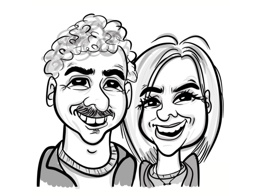 Kresba vtipné Karikatury z Fotky na zakázku online