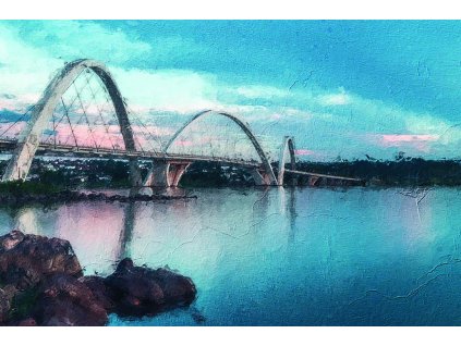 Obraz Moderní most - Obraz na plátně