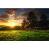 Obraz Ohrada v západu slunce - Obraz na plátně