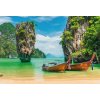 Obraz Thajský ráj s loďkami – Obraz na plátně