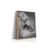 0850 Leaning Floating Frame Canvas Mockup 45x60 cm Ratio 3x4