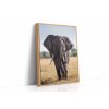 0853 Leaning Floating Frame Canvas Mockup 45x60 cm Ratio 3x4
