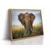 Objevte krásu africké stepi v tomto nádherném obraze slona, dokonalý doplněk pro váš domov.