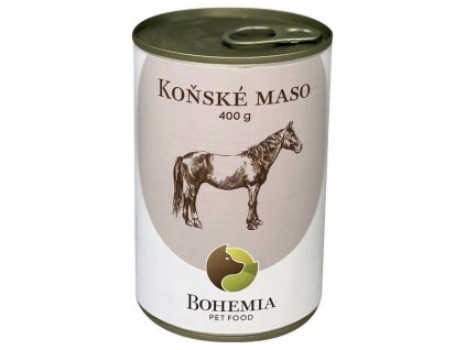 Bohemia Pet Food BOHEMIA Koňské maso ve vlastní šťávě 400g