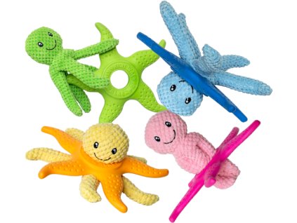 Kiwi Walker Hračka pro psa Octopus & Starfish TPR plyš modrá 27 cm