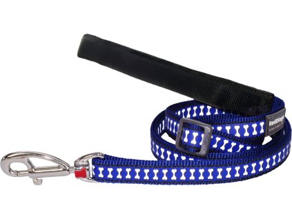 Red Dingo vodítko reflexní – Bones Navy