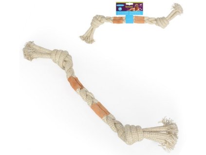 Tommi přetahovadlo s uzly a koženou záplatou