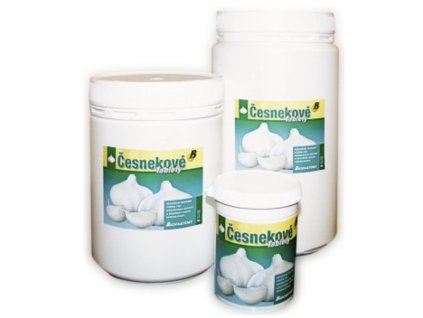 česnekové tablety