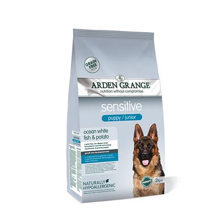 Arden Grange Sensitive Grain Free Puppy/Junior Ocean White Fish & Potato balení 2 kg