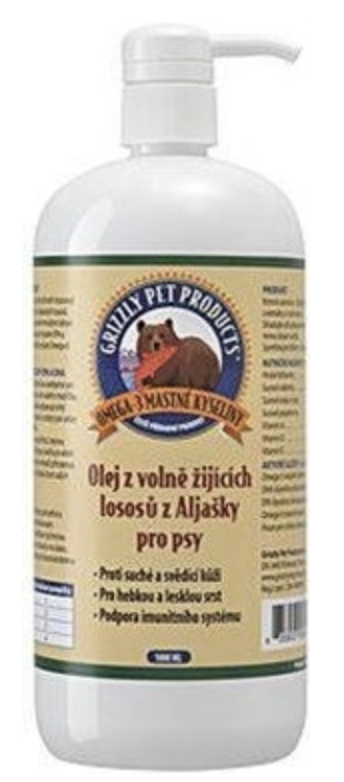 Lososový olej Grizzly Wild Salmon Oil Plus 250ml