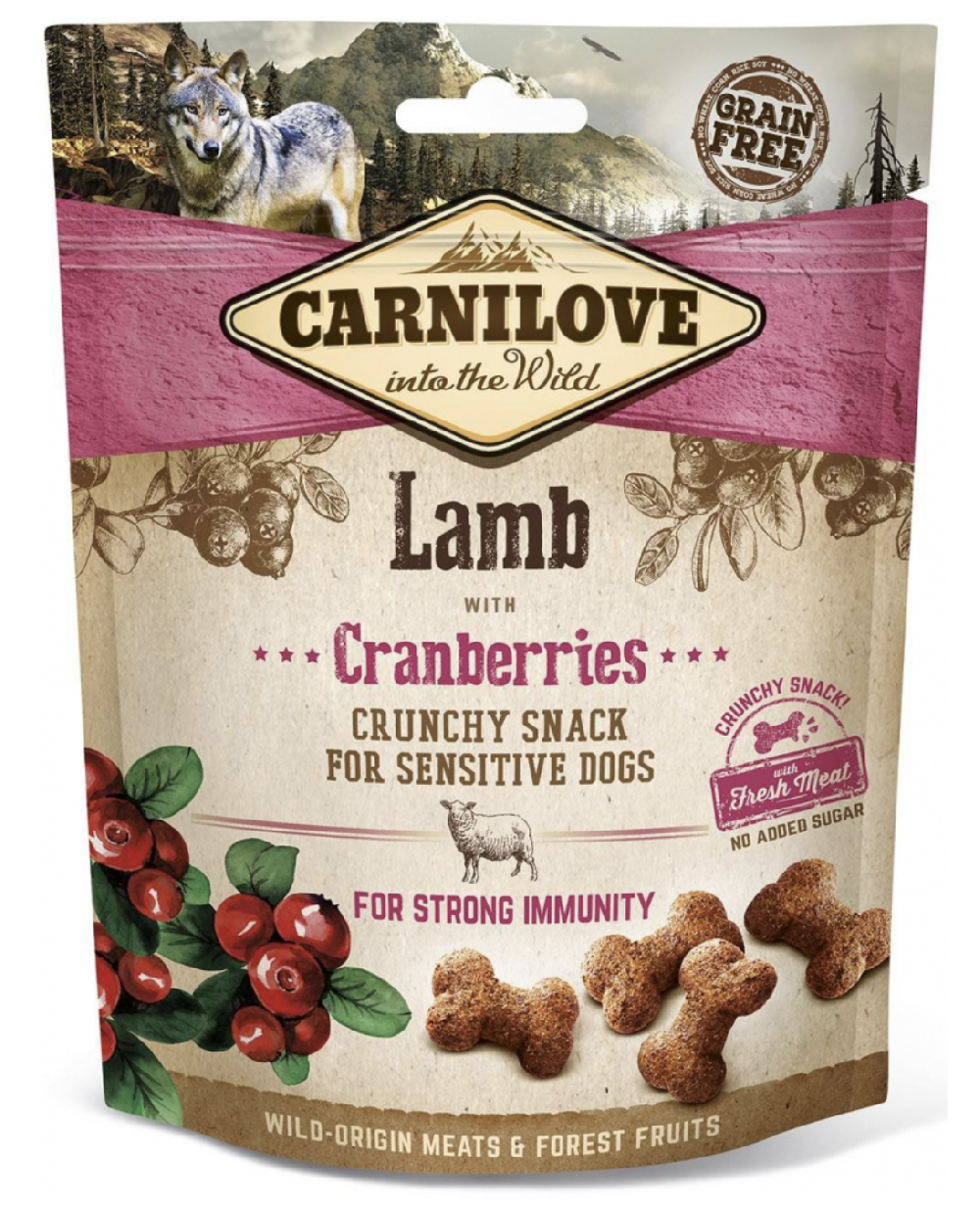 Carnilove Dog Crunchy Snack Lamb&Cranberries 200g