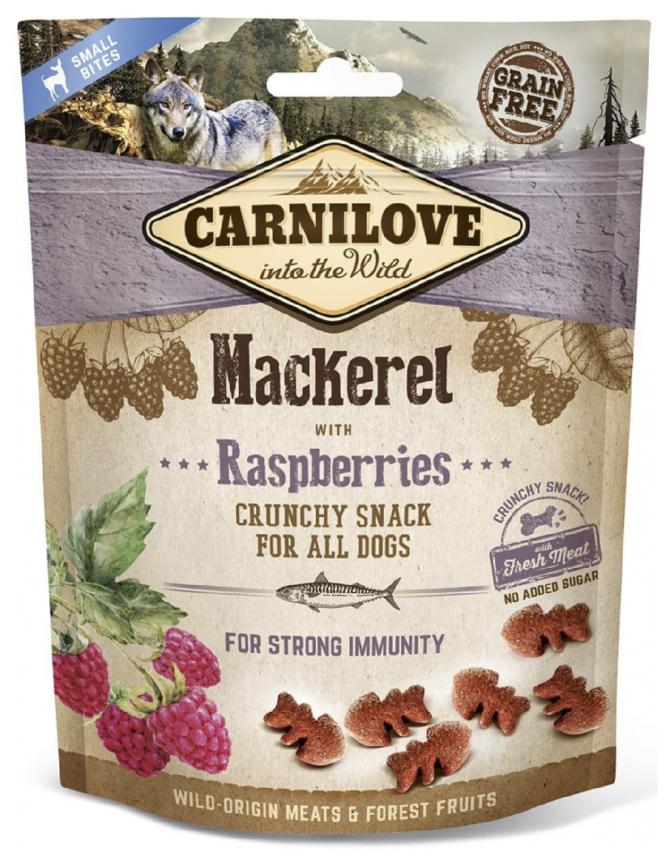 Carnilove Dog Crunchy Snack Mackerel&Raspberries 200g