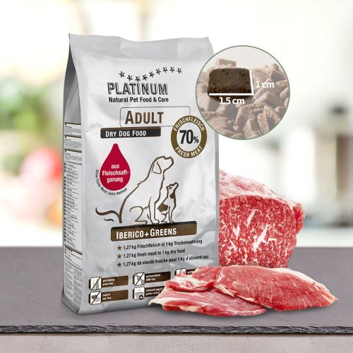 Platinum Natural IBERICO & GREENS Kančí se zeleninou pro dospělé IBERICO 1,5kg