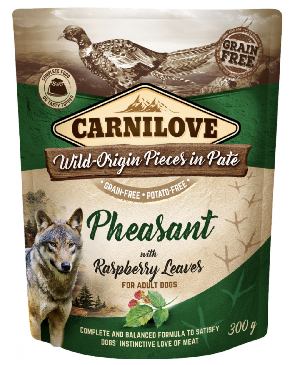 Carnilove Dog Pouch Paté Pheasant & Raspberry 300g