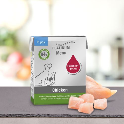 PLATINUM NATURAL MENU PUPPY CHICKEN 375g