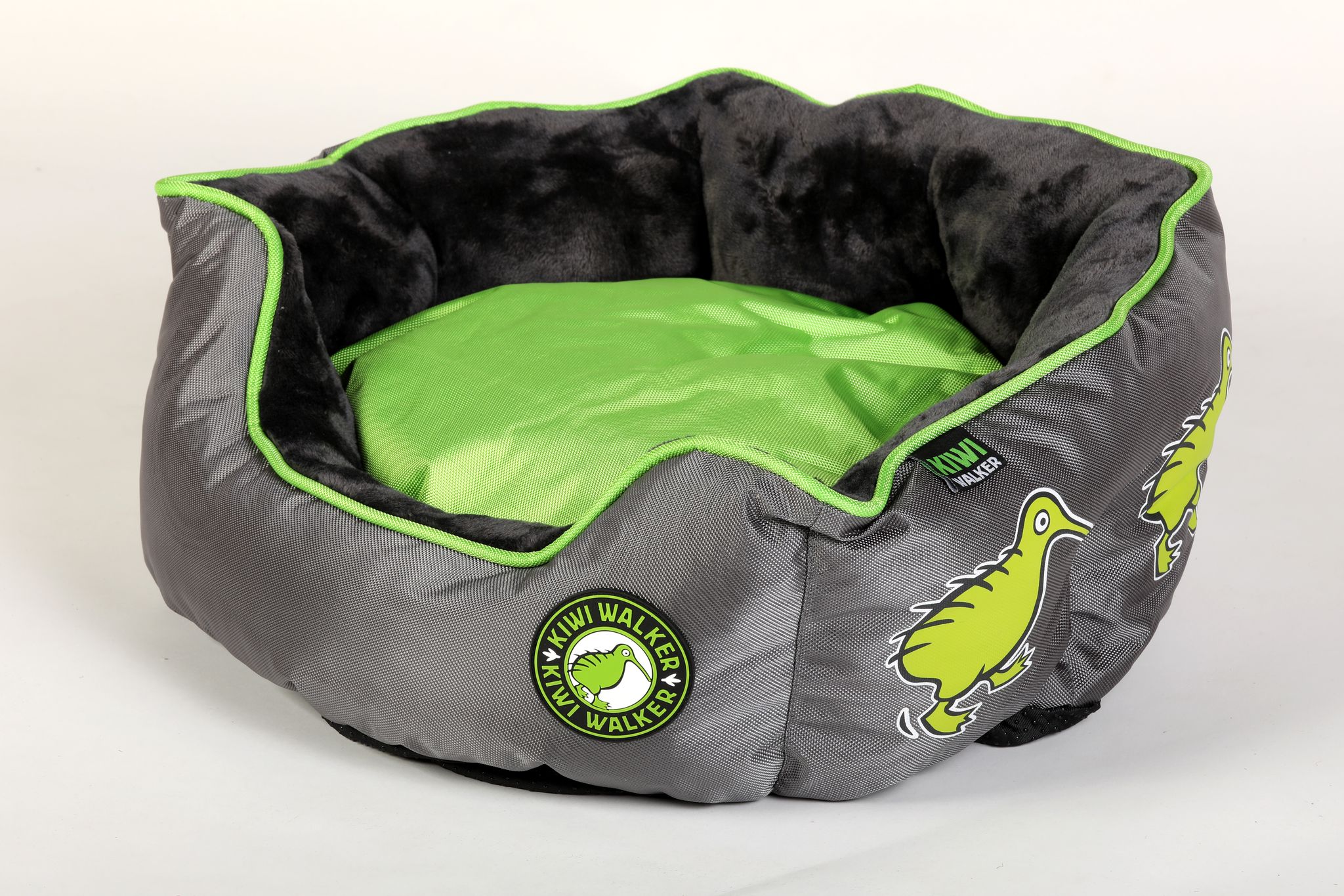 Pelech Kiwi Walker Running Oval Bed zelená/šedá Velikost: M - 45×45×18cm