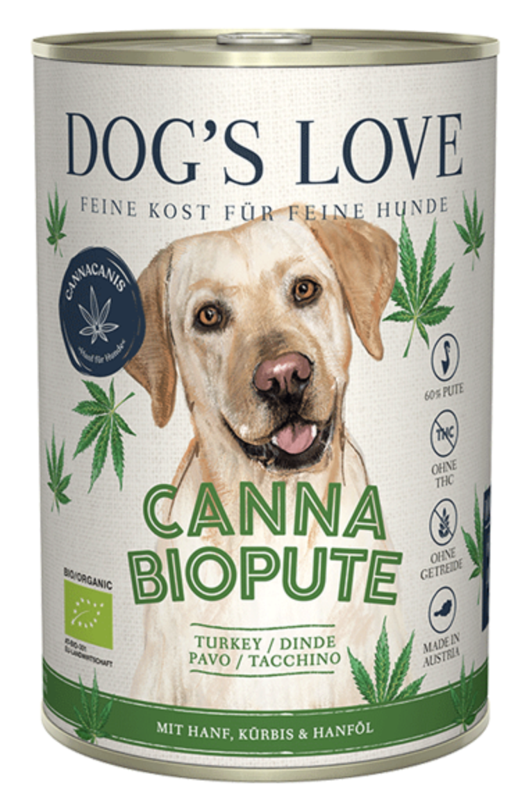Dog's Love Canna Bio Krocan Adult konzerva 400g