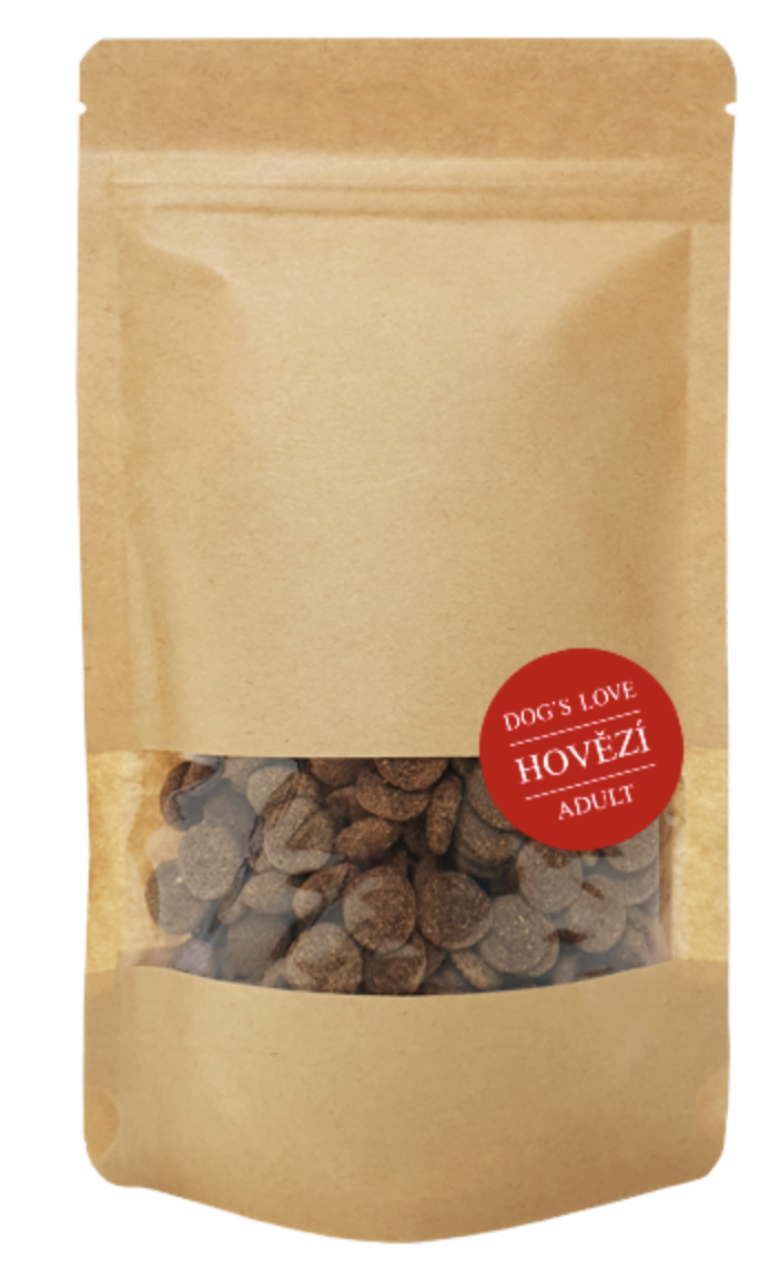 Vzorek Dog's Love Hovězí Adult granule 150g