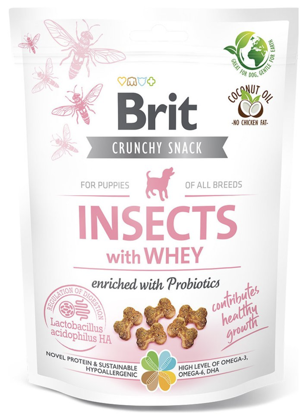 Brit Care Dog Crunchy Crack.Insec.Puppy Whey Prob 200g