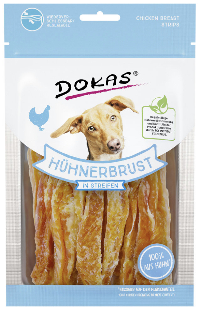 Dokas - Kuřecí prsa proužky 70g