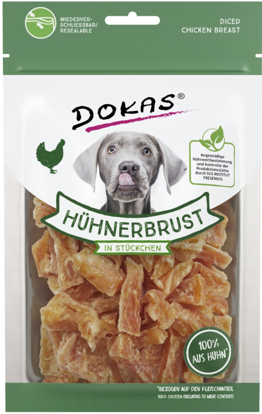 Dokas - Kuřecí prsa kousky 70g