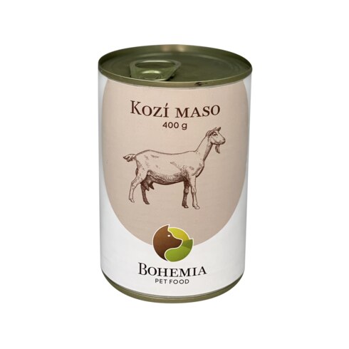 Bohemia Pet Food BOHEMIA Kozí maso ve vlastní šťávě 400g