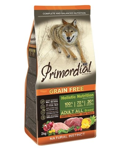 Primordial Grain Free Adult Deer & Turkey 2kg