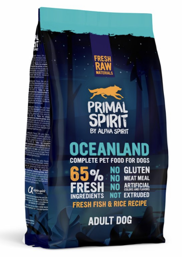 Primal Spirit Dog 65% Oceanland Velikost balení: 1kg 3+1