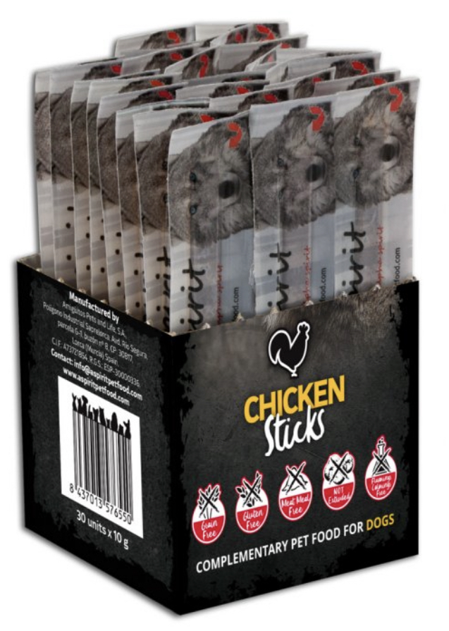 Alpha Spirit Dog Chicken Sticks 30ks Balení: box 4+1 ZDARMA