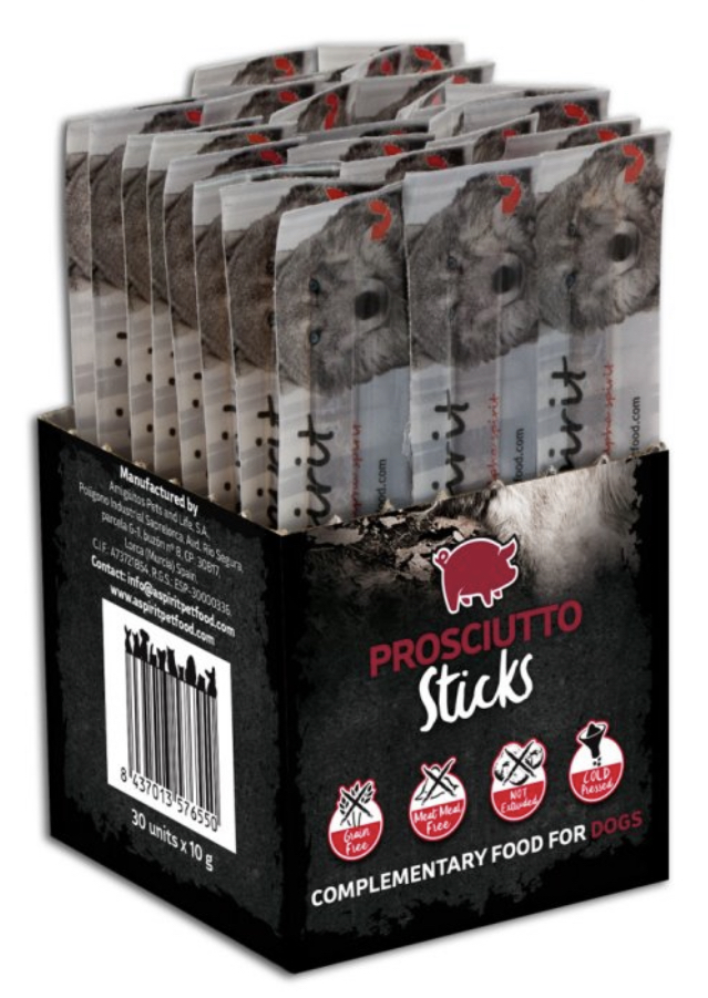 Alpha Spirit Dog Prosciutto Sticks 30ks Balení: 1 box