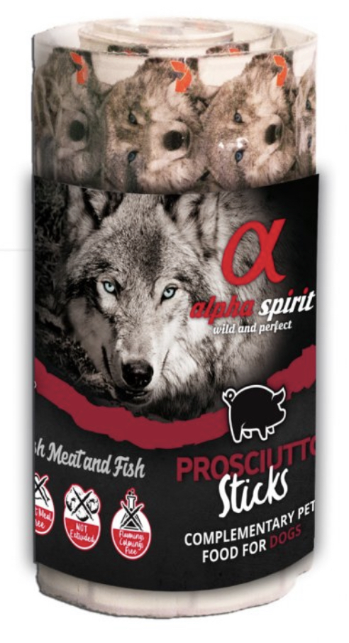 Alpha Spirit Dog Prosciutto Sticks Ristra 16ks Balení: 1 box