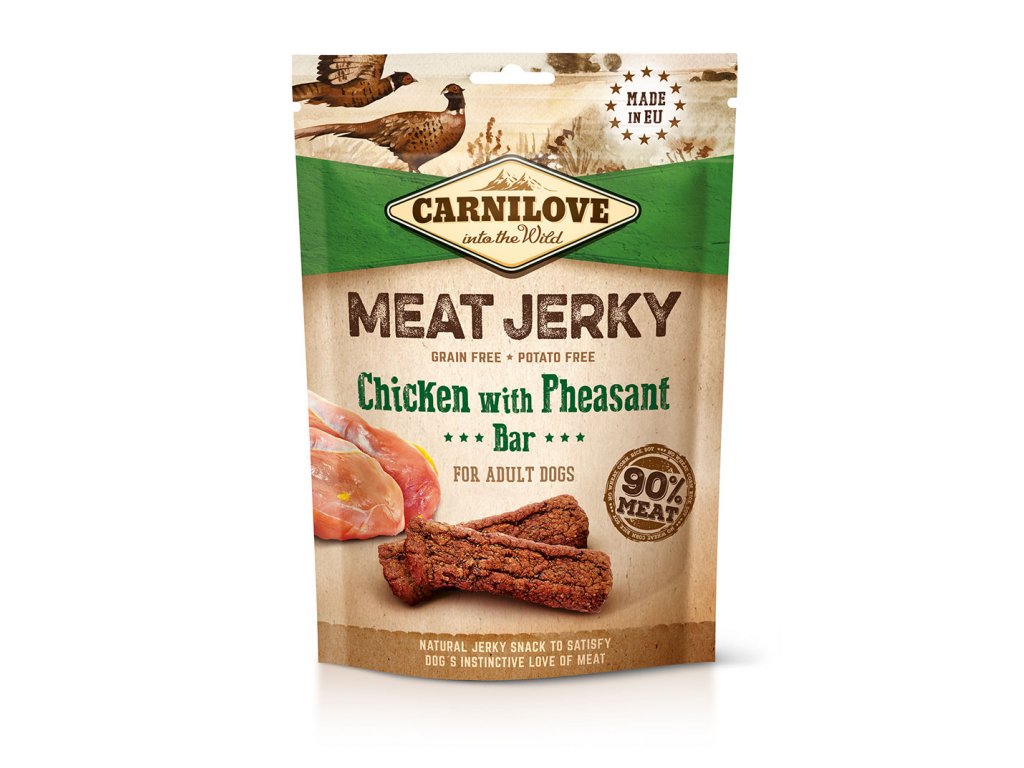 Carnilove Jerky Chicken with Pheasant Bar 100g