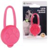 LED přívěsek na obojek silikonový/růžový