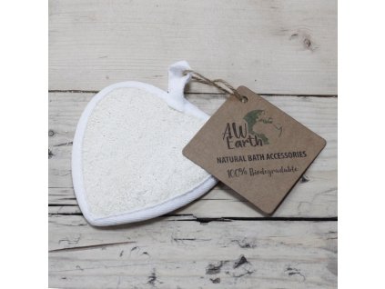 Mycí srdce z přírodní lufy