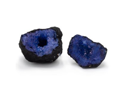 Barevná kalcitová geoda - Modrá