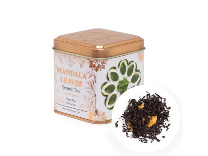 Mandala Leaves - Sypaný čaj 50g Organic Black Tea & Orange