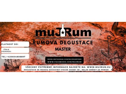 Degustační poukaz "Master" pro jednu osobu s dárkem