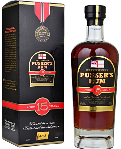 Pusser's British Navy Rum 15y 0,7l 40%