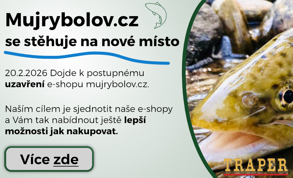 Přesun e-shopu mujrybolov.cz