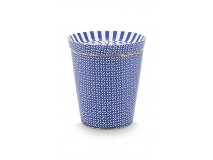 pip studio hrnek bez ucha royal tiles s cajovym talirkem modry