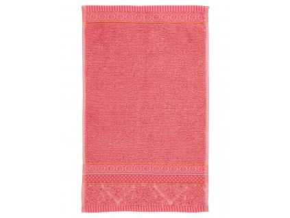 Pip studio ručník Soft Zellige 30x50, korálový
