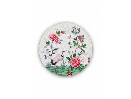 pip studio talíř blushing birds bílý 32 cm